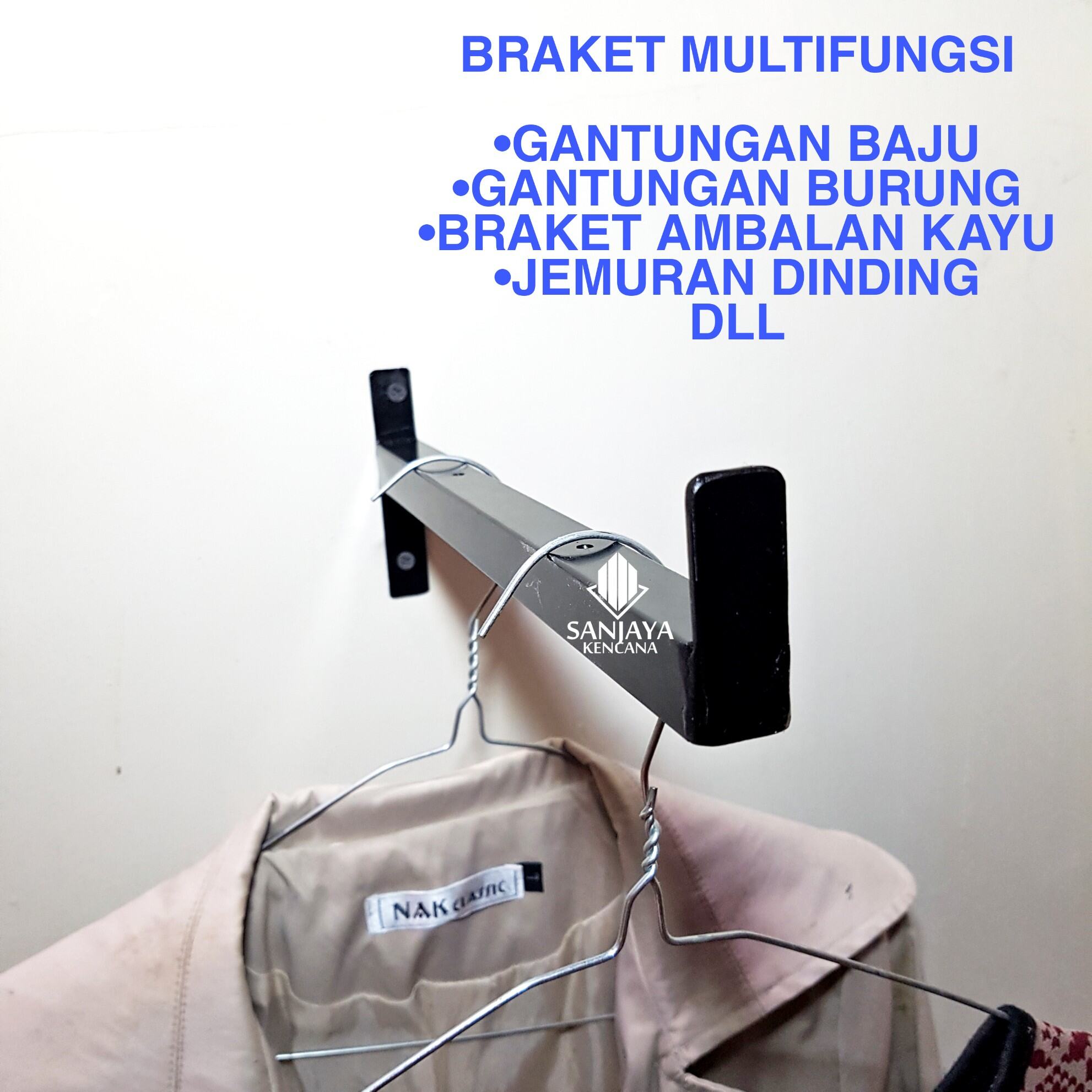 Besi Suling Siku Gantungan Baju Multifungsi Lazada Indonesia