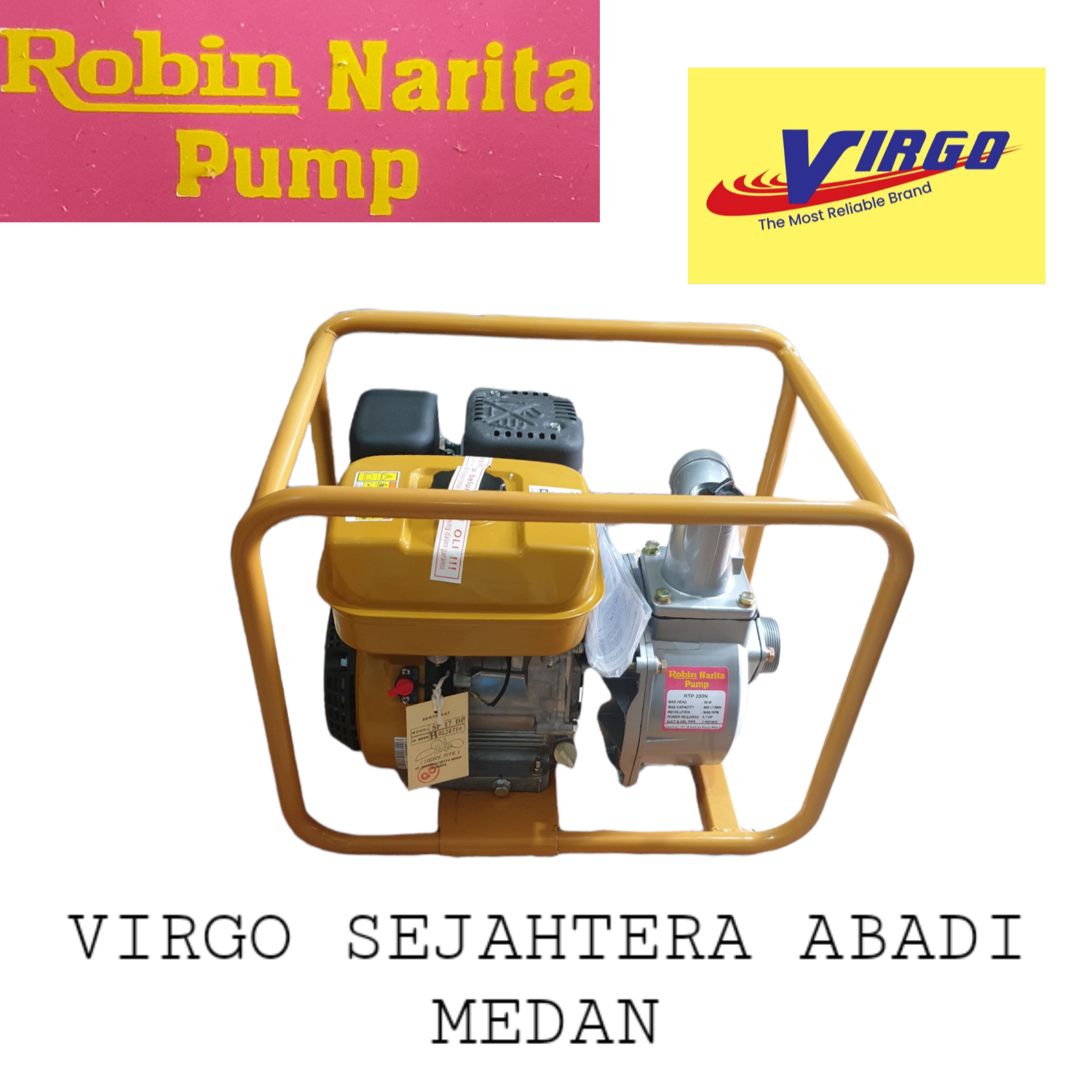 Rtp N Mesin Pompa Air Bensin Alkon Robin Waterpump Water Pump