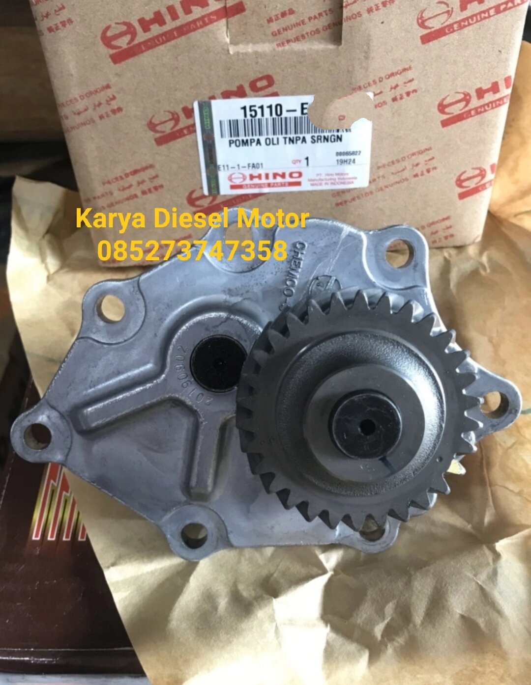 Pompa Oli Atau Oil Pump Toyota Dyna Hino Dutro Asli