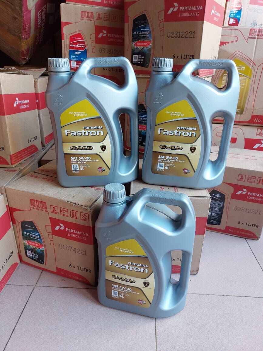 OLI MESIN PELUMAS PERTAMINA FASTRON GOLD SAE 5W 30 4L Lazada Indonesia