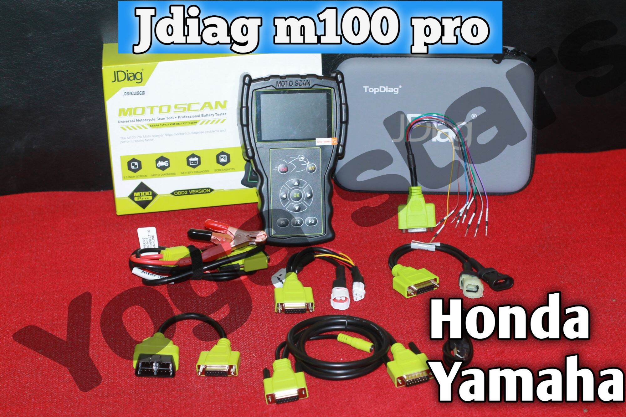 Jdiag M100 Pro Scanner Motor Injeksi Honda Yamaha Lazada Indonesia