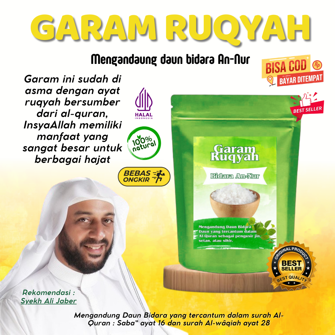 Garam Ruqyah An Nur Khusus Pembuka Aura Positif Usaha Dan Jodoh Metode