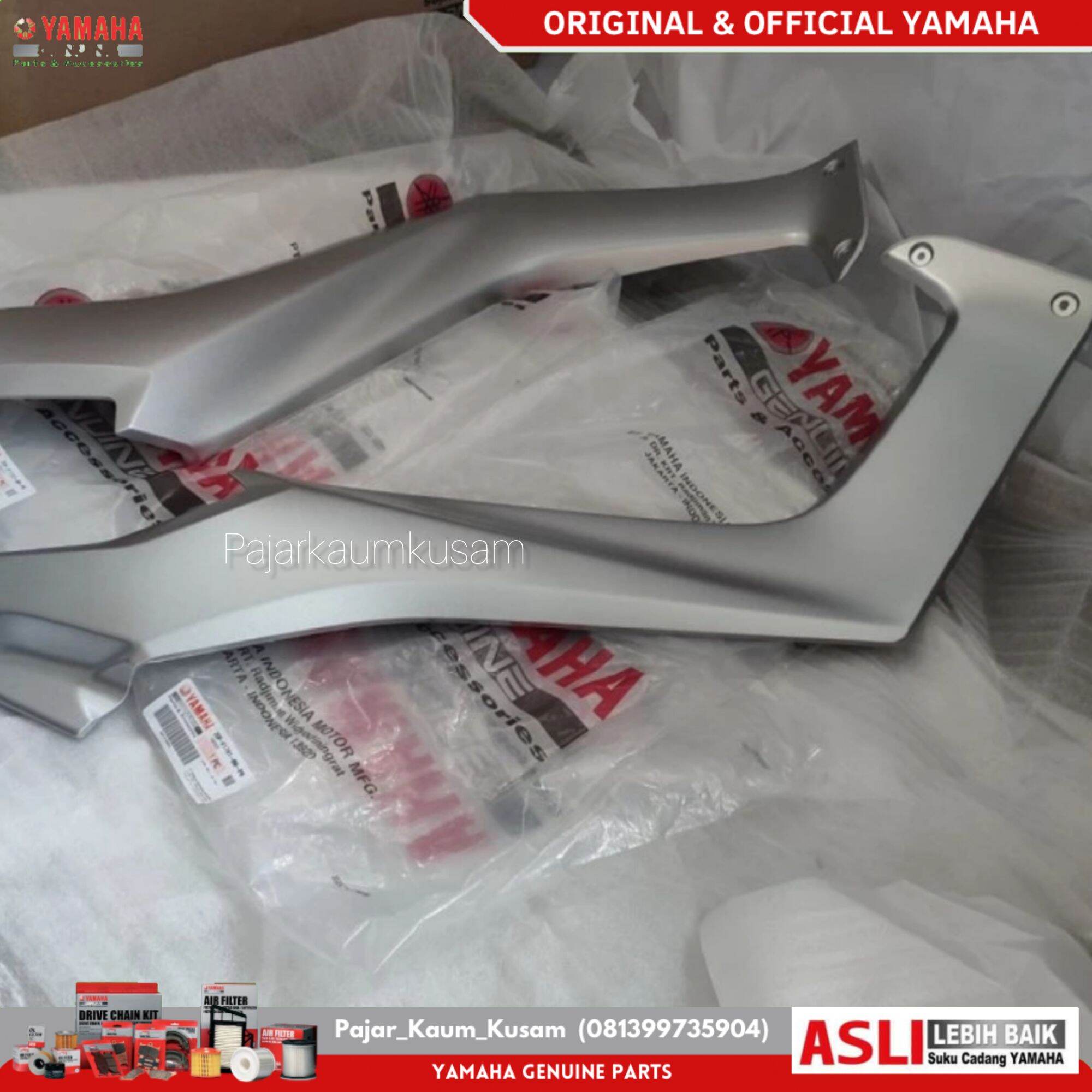 Cover Body Samping Depan Set Nmax Silver Original Dp F P