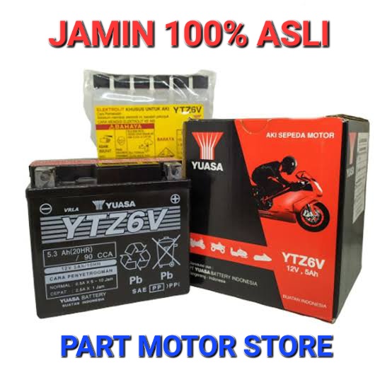 Aki Motor Vario Cb R Supra Gtr Accu Sonic Klx Lexi Ytz V