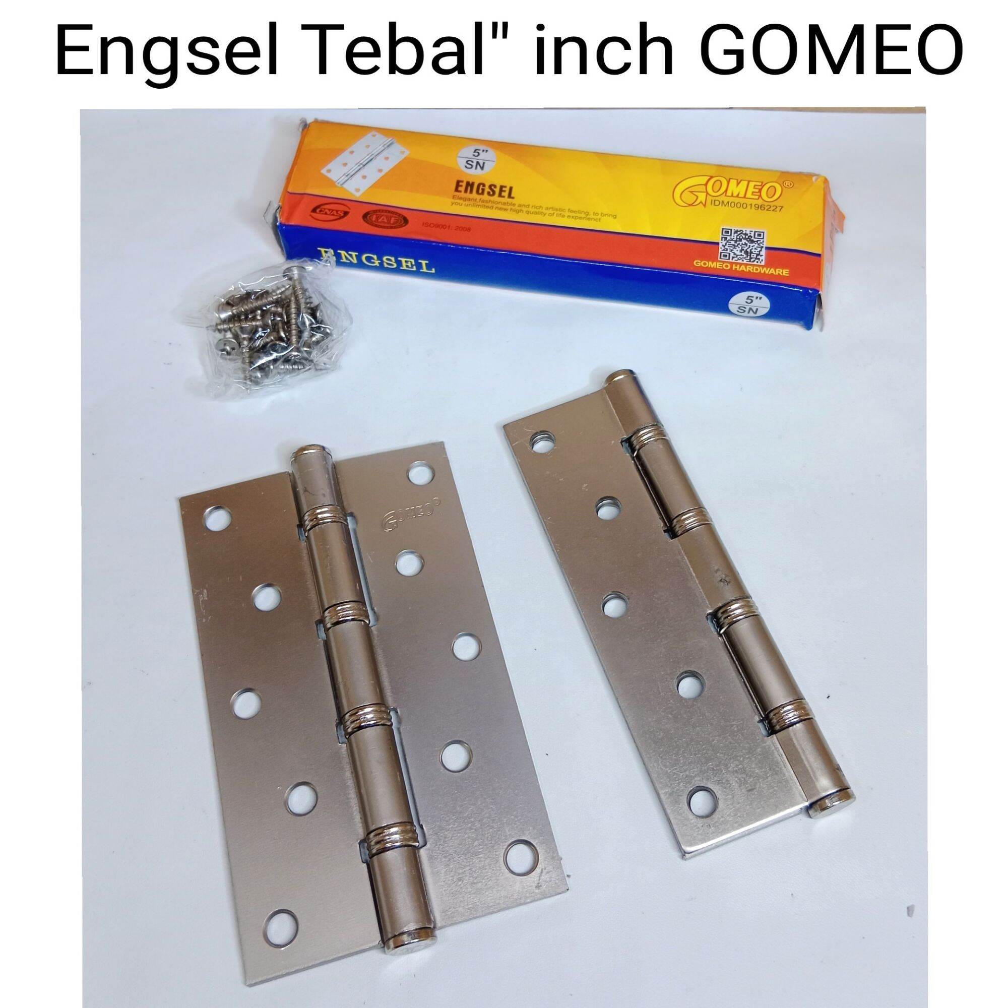 Engsel Pintu Jendela Tebal Inch Stainless Gomeo Pasang Lazada