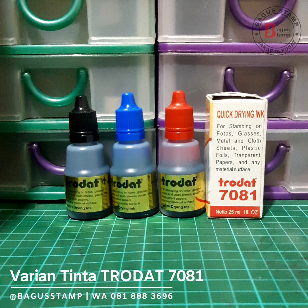 Tinta Stempel Permanen Permanent Premium Trodat 7081 Self Ink Lazada