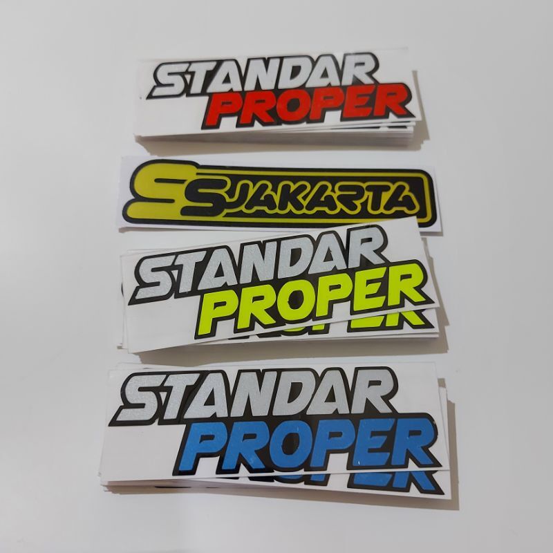 Sticker Standar Proper Cutting Lazada Indonesia