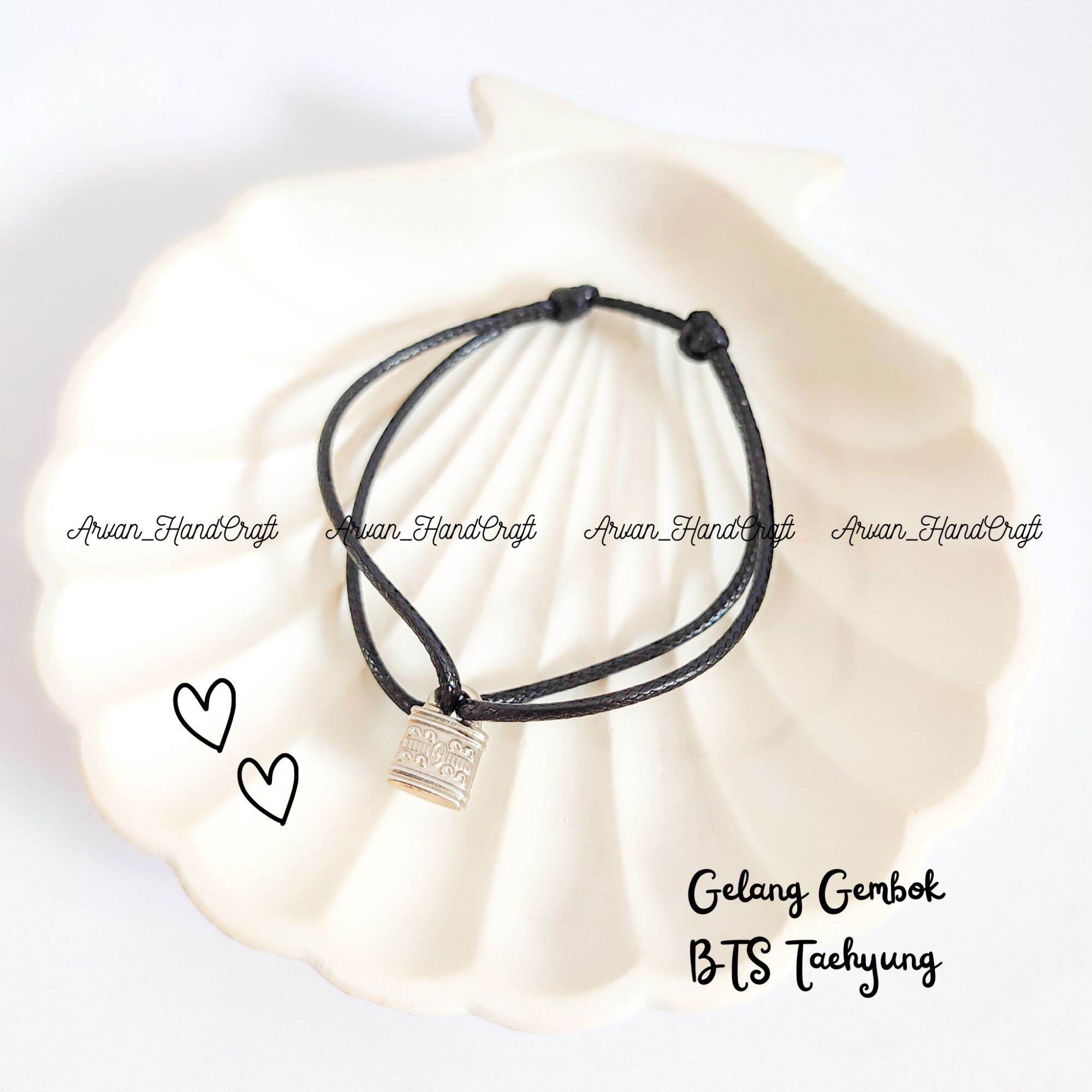 Gelang K Pop Bts Taehyung Model Gembok Gelang Taehyung Tali Anti Air