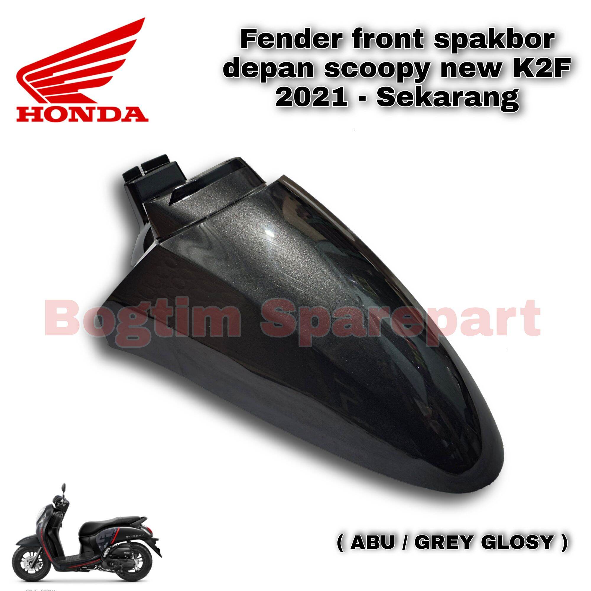 Fender Front Spakbor Slebor Depan Scoopy New R K F Thn Abu Abu