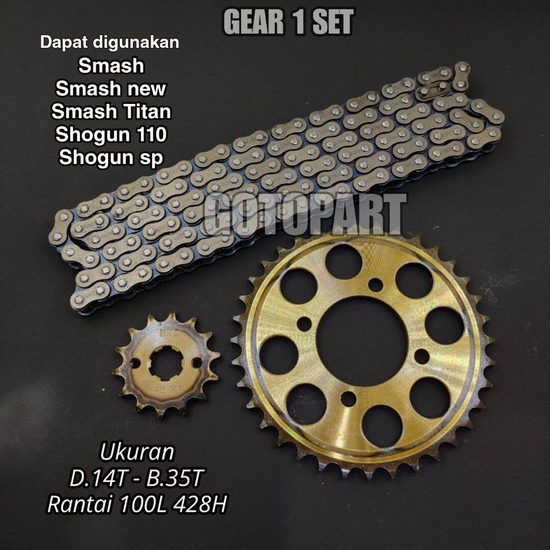 Gear Gir Set Smash New Shogun 125 Titan Semes New Gearset Girset Gigi