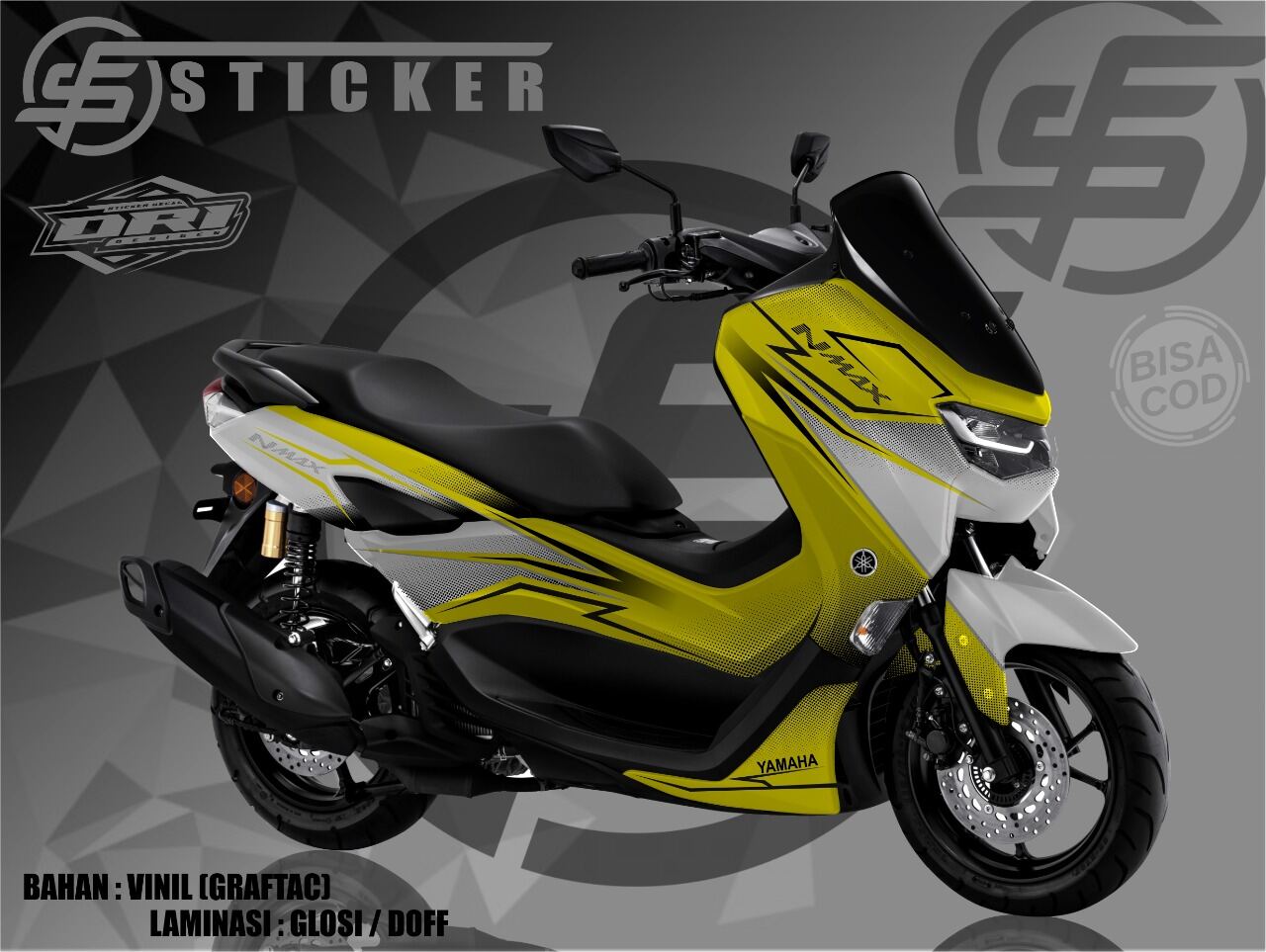 Sticker Decal Nmax New Full Body Dekal Stiker Variasi Yamaha Nmax