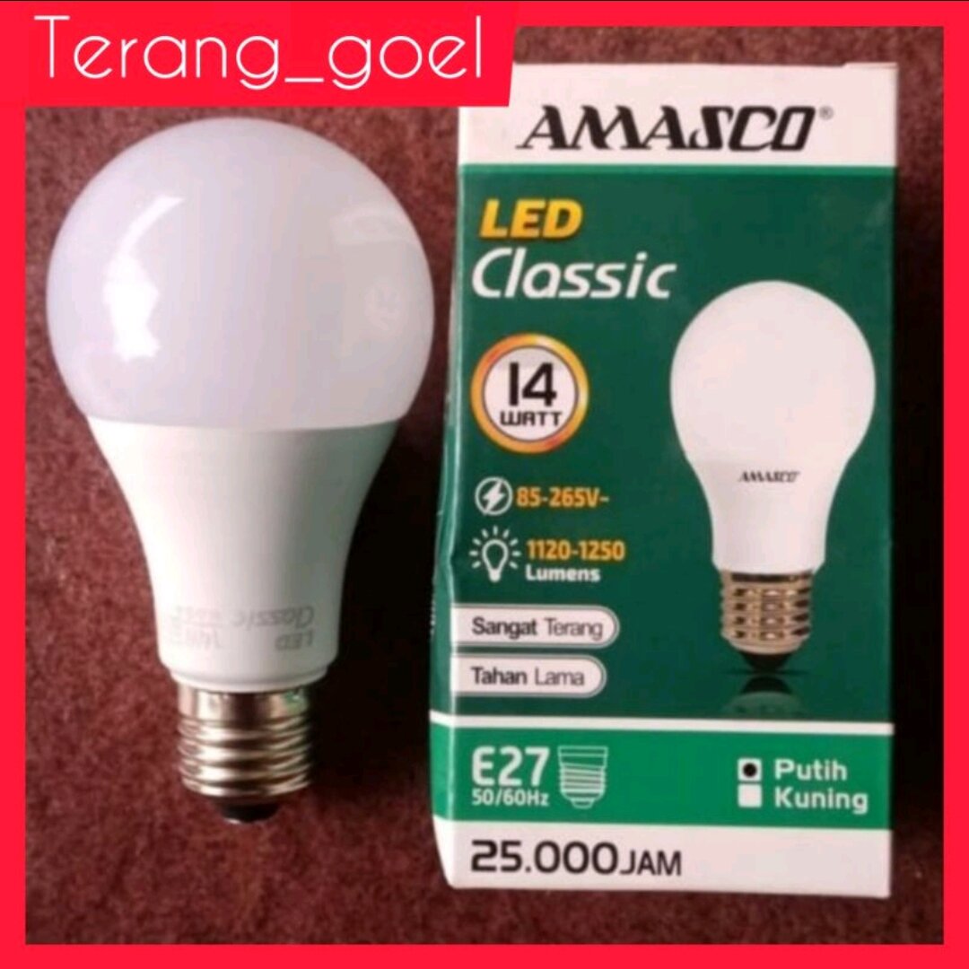 Lampu Led Classic Watt Amasco Lazada Indonesia