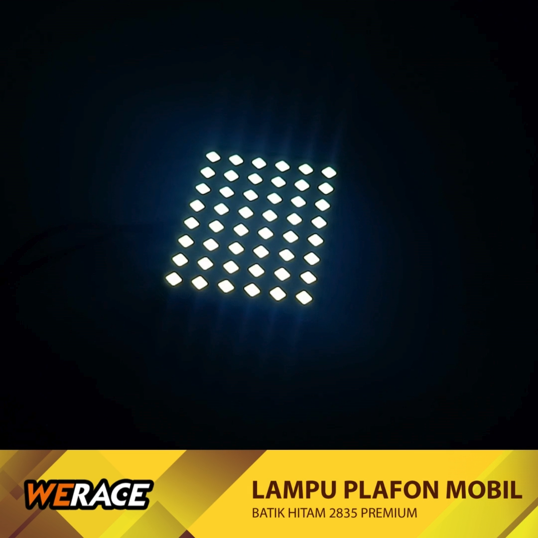 Werace Lampu Plafon Kabin Mobil Batik Hitam Premium Led Led