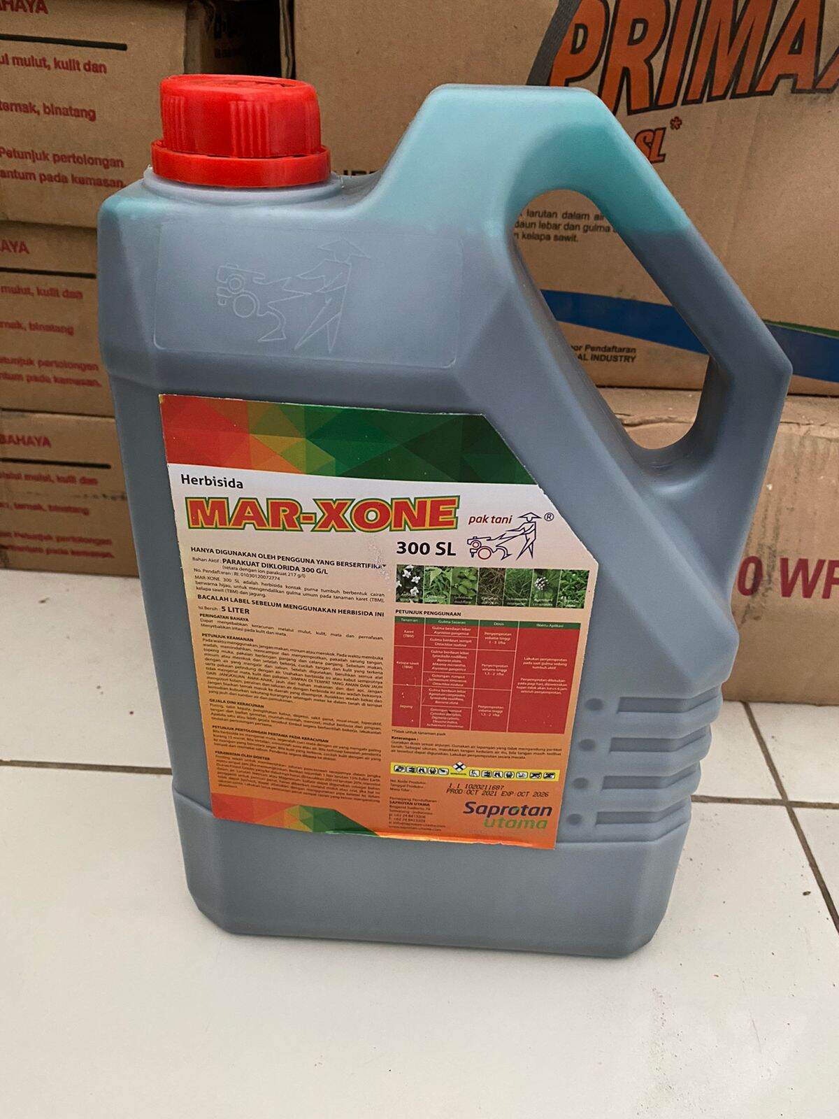 Herbisida Mar Xone 300SL 5 Liter Marxone Pengendali Gulma Lazada