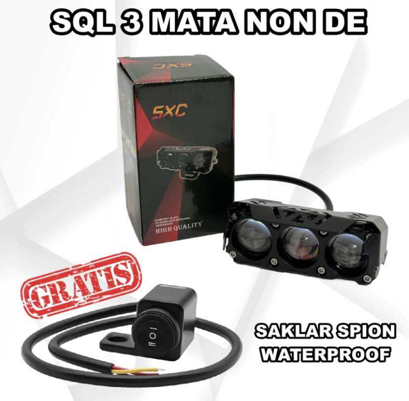 Promo Lampu Tembak Led Sql Mata S Laser Lensa Motor Mobil Lampu