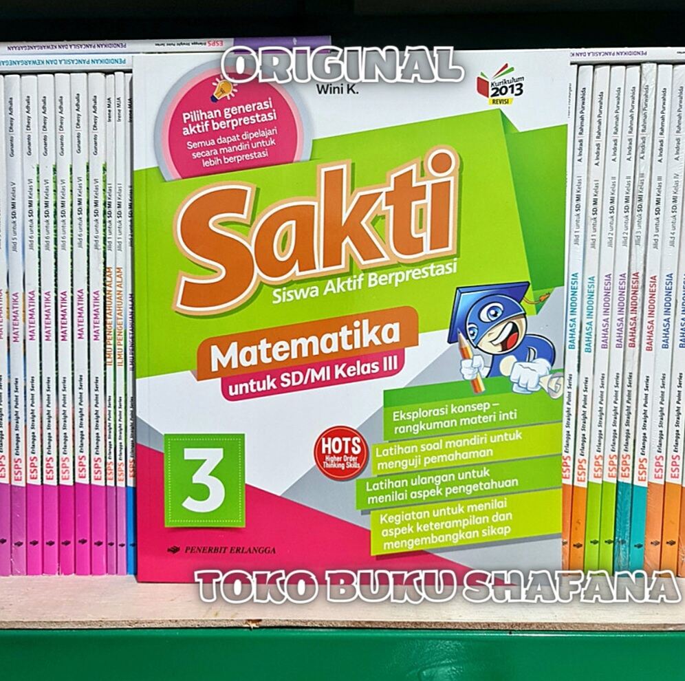 Buku Sakti Matematika Kelas 3 SD Erlangga K13 Revisi Original Lazada