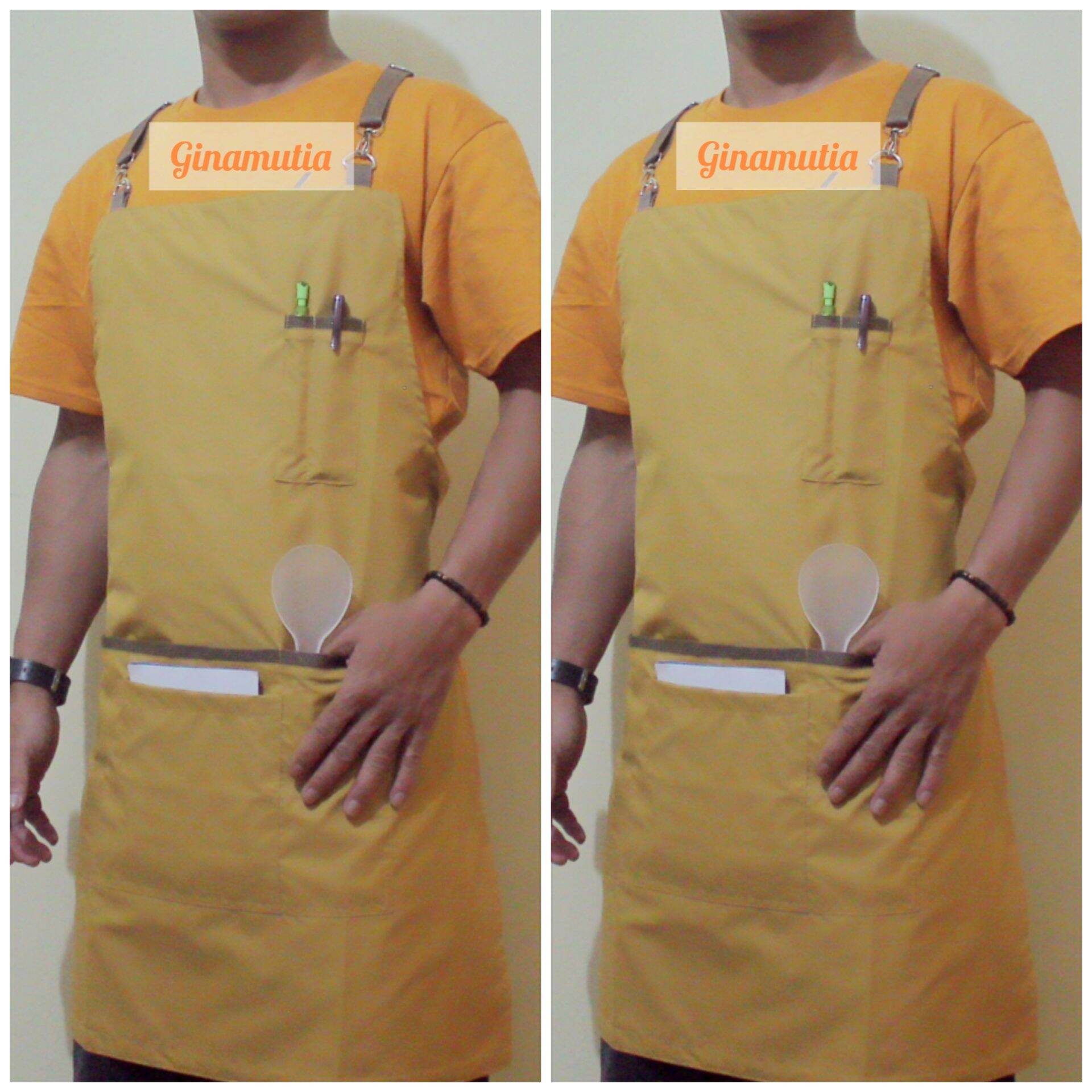 Appron Barista Clemek Barista Costume Warna Barbeshop Bartender Barber