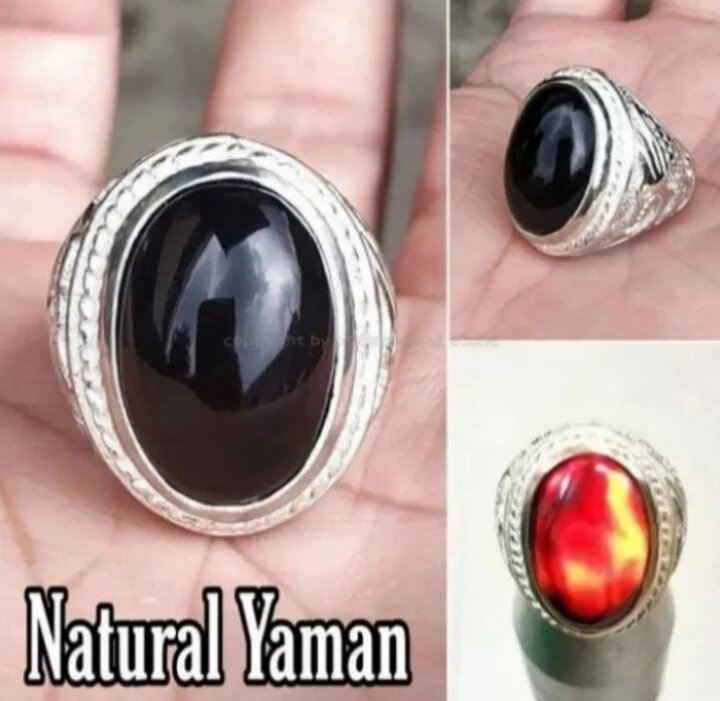 Cincin Batu Yaman Wulung Natural Lazada Indonesia