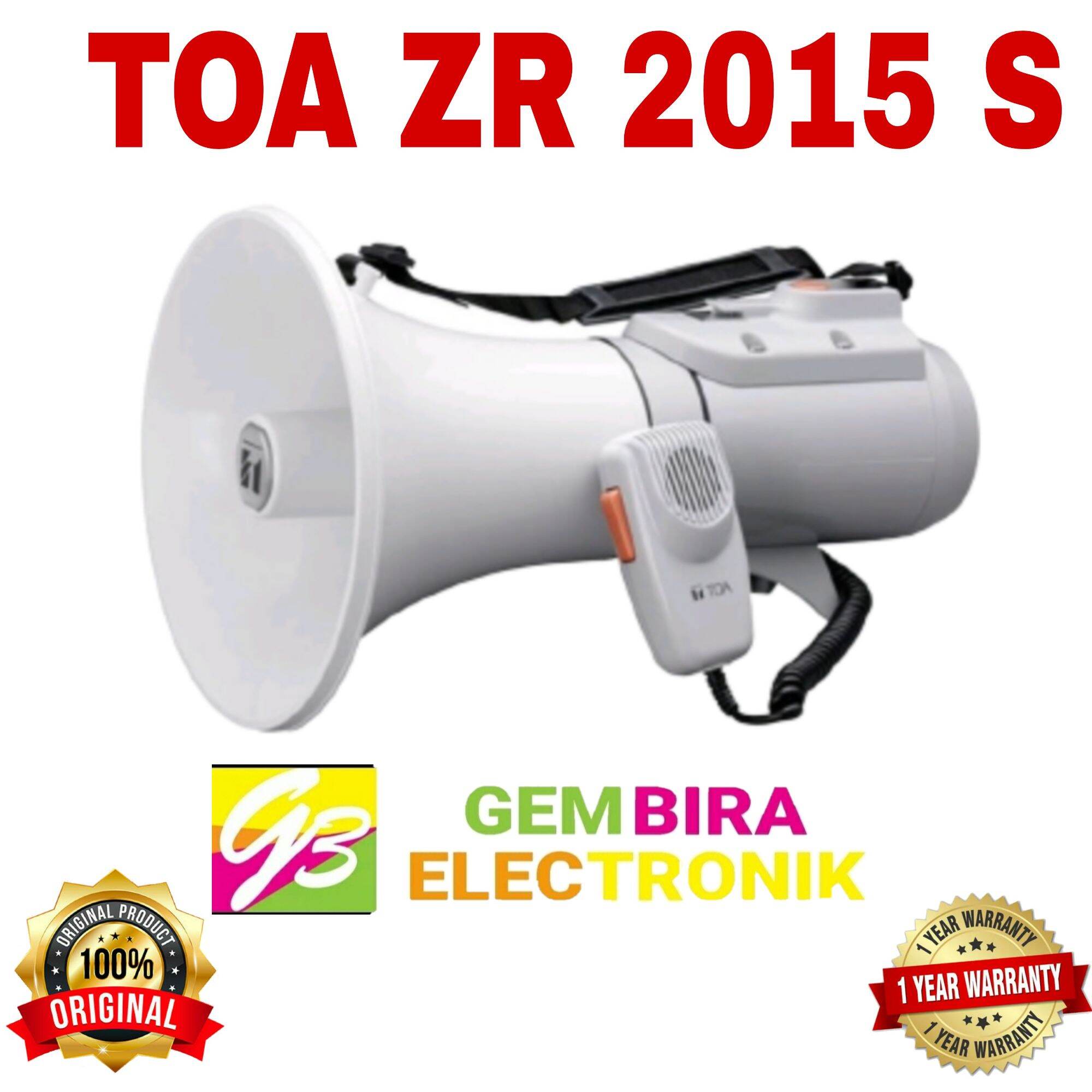 Megaphone TOA ZR 2015 S Dengan Sirine Original Lazada Indonesia