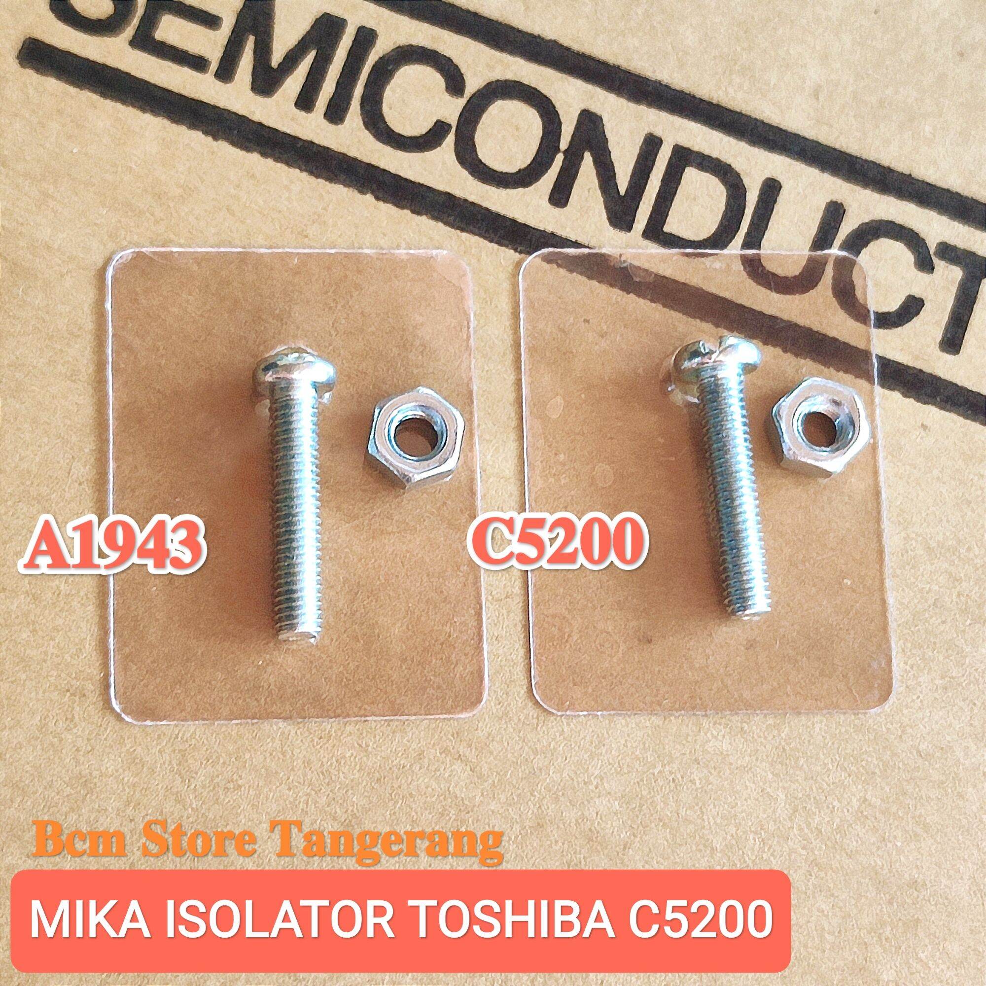 10 PASANG MIKA ISOLATOR TRANSISTOR TOSHIBA 2SA1943 C5200 BUAT MUR