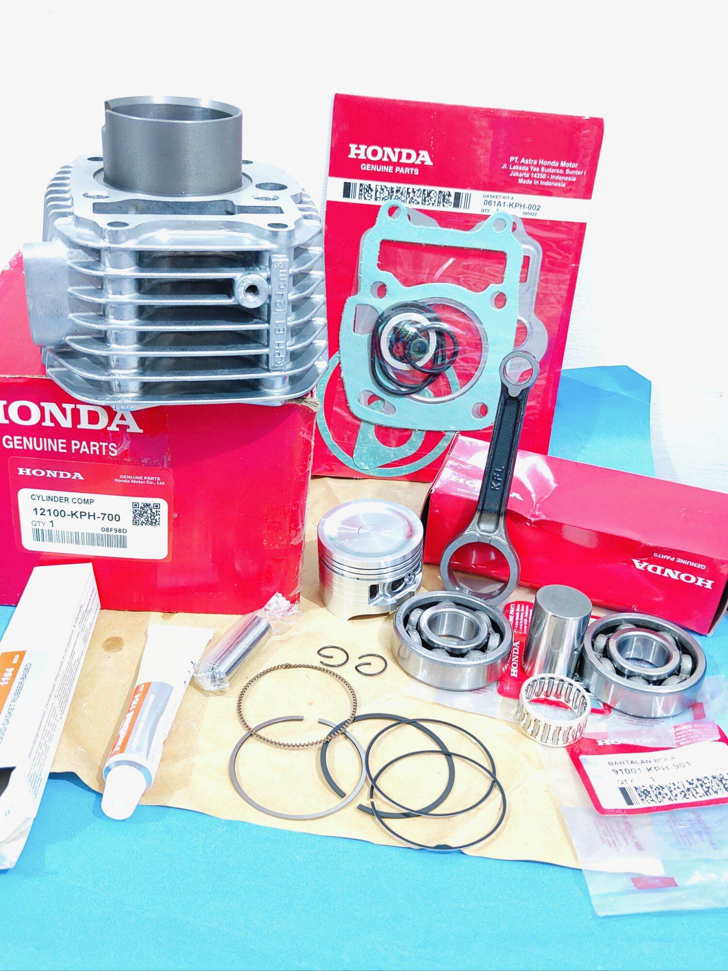 Blok Seher Isi Piston Kit KPH Stang Seher Plus Bearing Kruk As Set