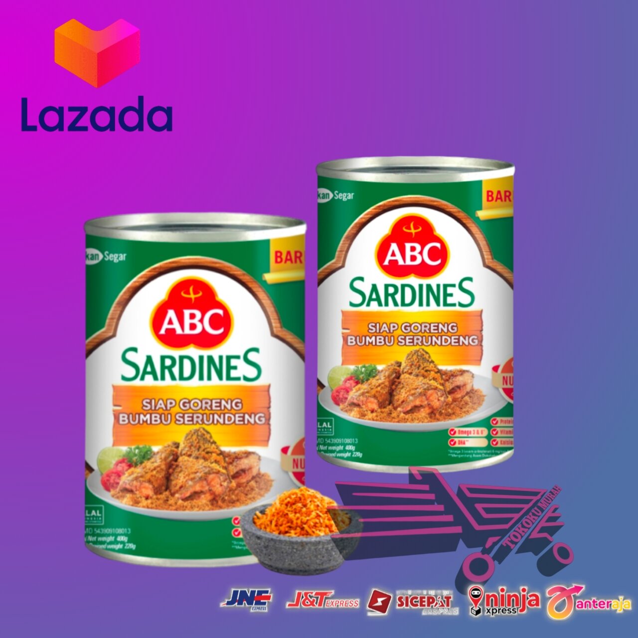 SARDEN SIAP GORENG BUMBU SERUNDENG 400gram 1 KALENG Lazada Indonesia