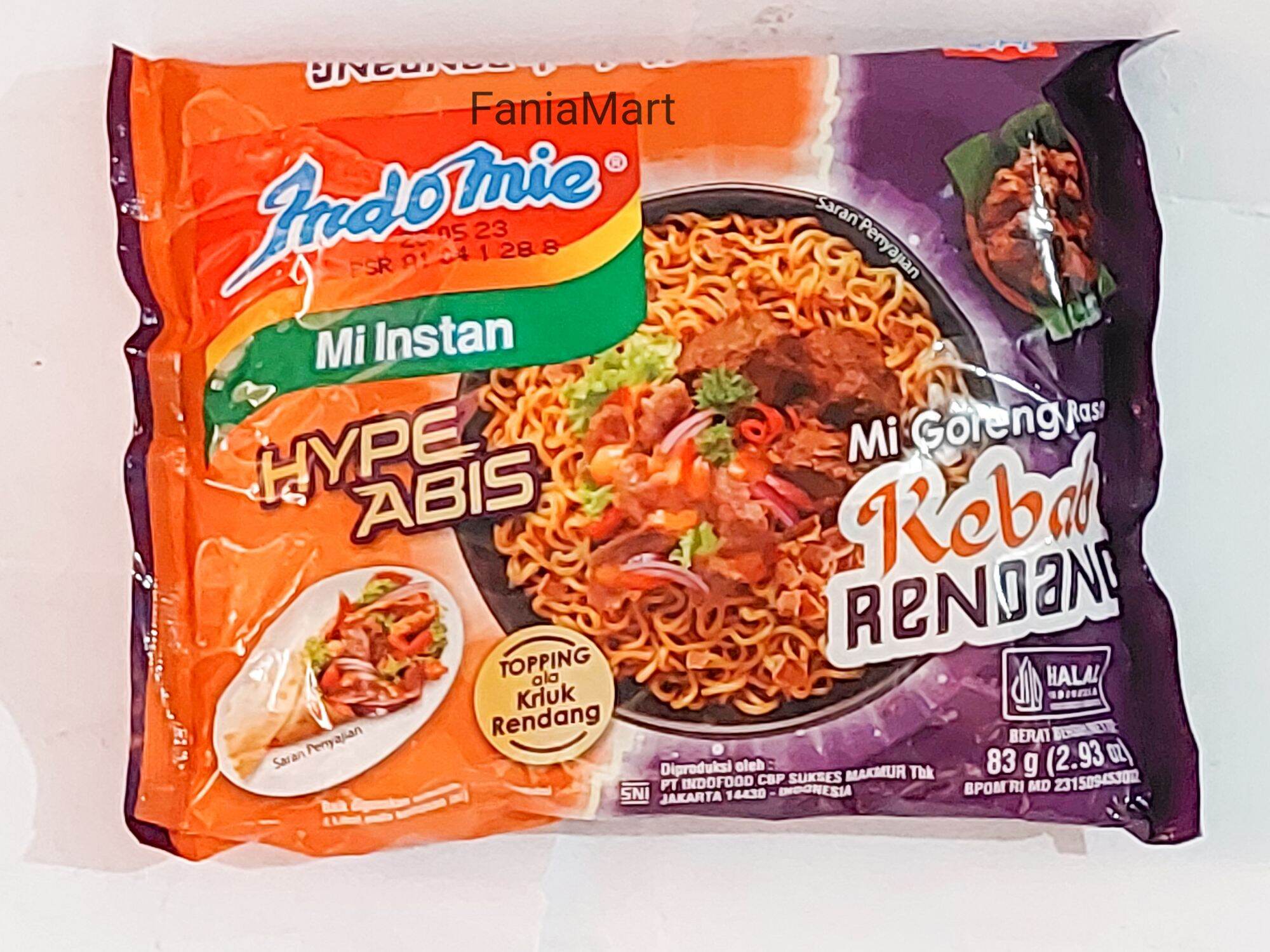 Indomie Mie Goreng Rasa Kebab Rendang Isi Bungkus Lazada Indonesia