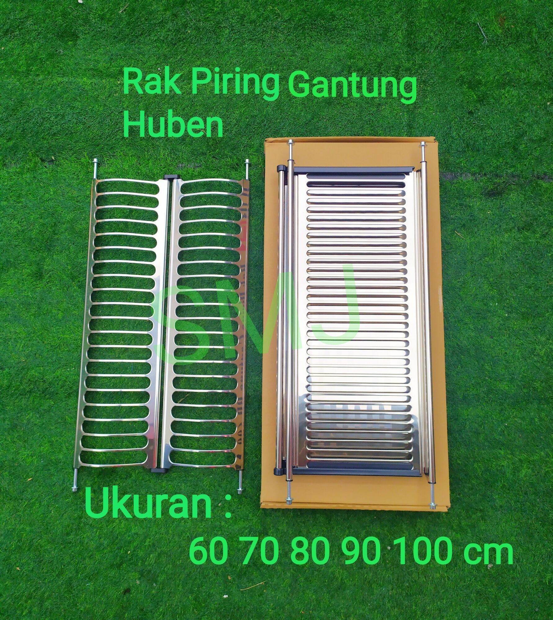 Rak Piring Gantung Merk Huben Stainless Stell Uk 60 Cm Lazada Indonesia