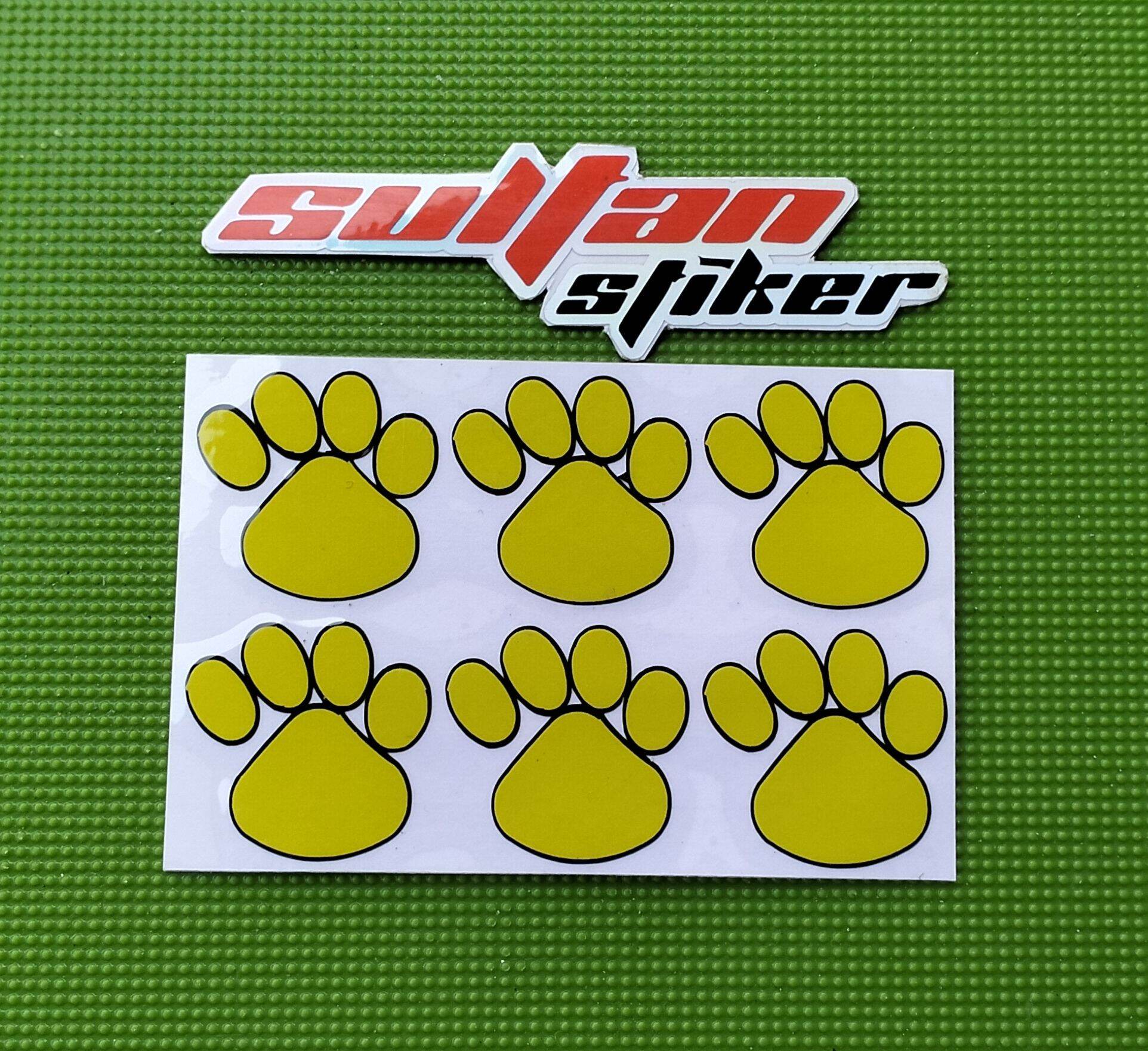 Stiker Jejak Kaki Hewan Cutting Sticker Motor Telapak Kaki Kucing