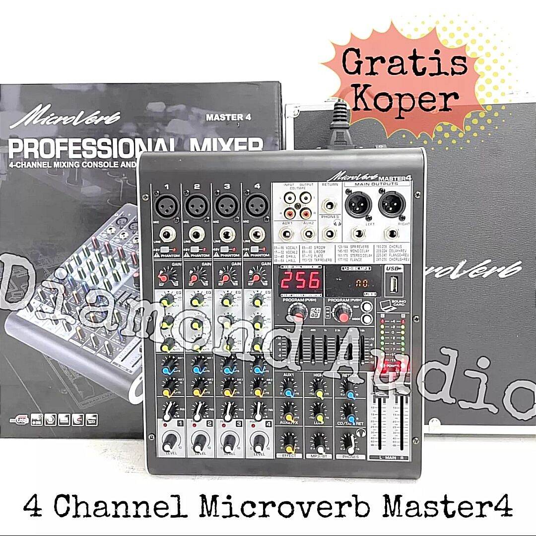 Mixer Audio Microverb Master 4 Free Hardcase Original Lazada Indonesia