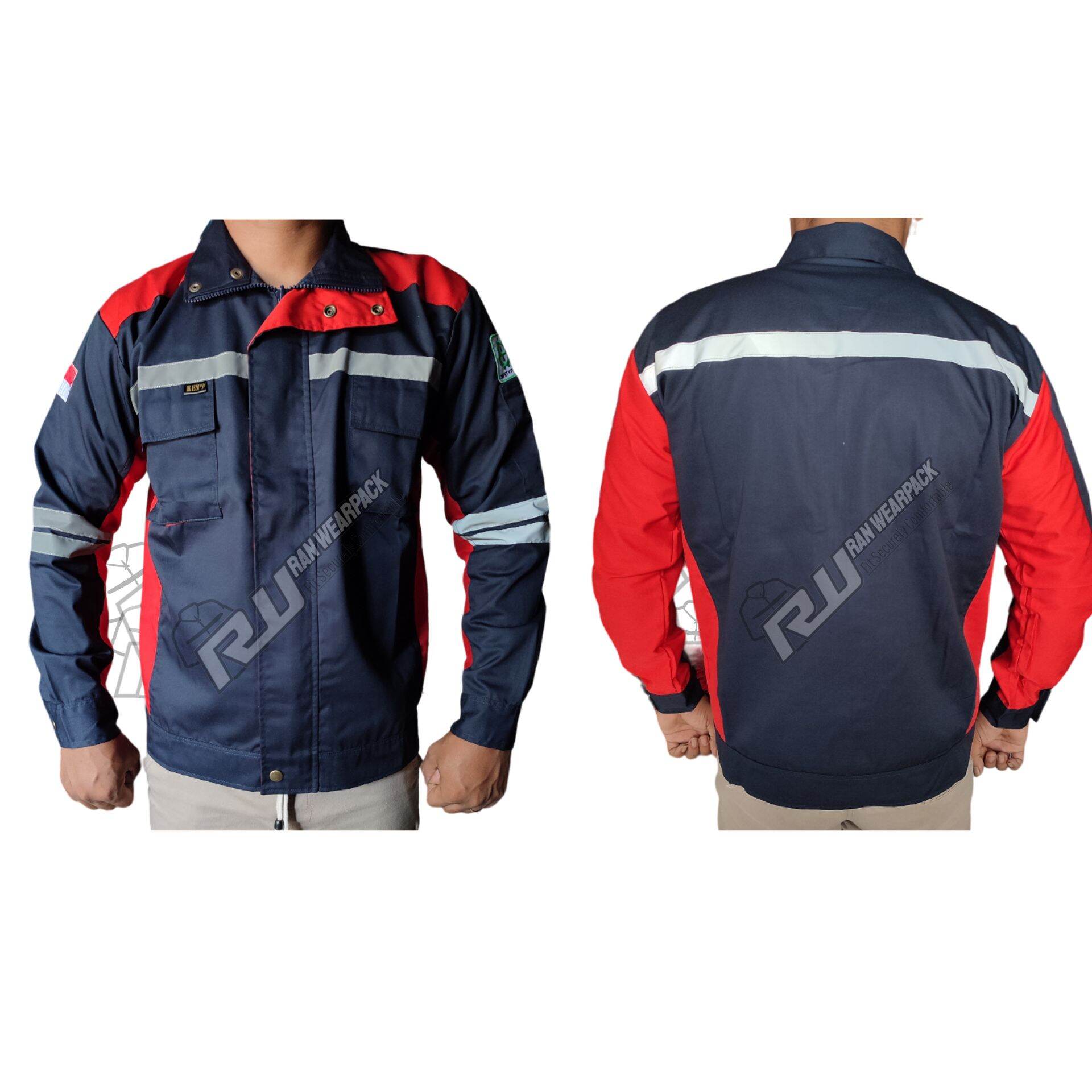 Wearpack Semi Jaket Seragam Tambang Baju Safety Proyek Lazada