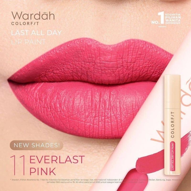 Wardah Colorfit Last All Day Lip Paint Lip Cream Tahan Lama Hingga 12