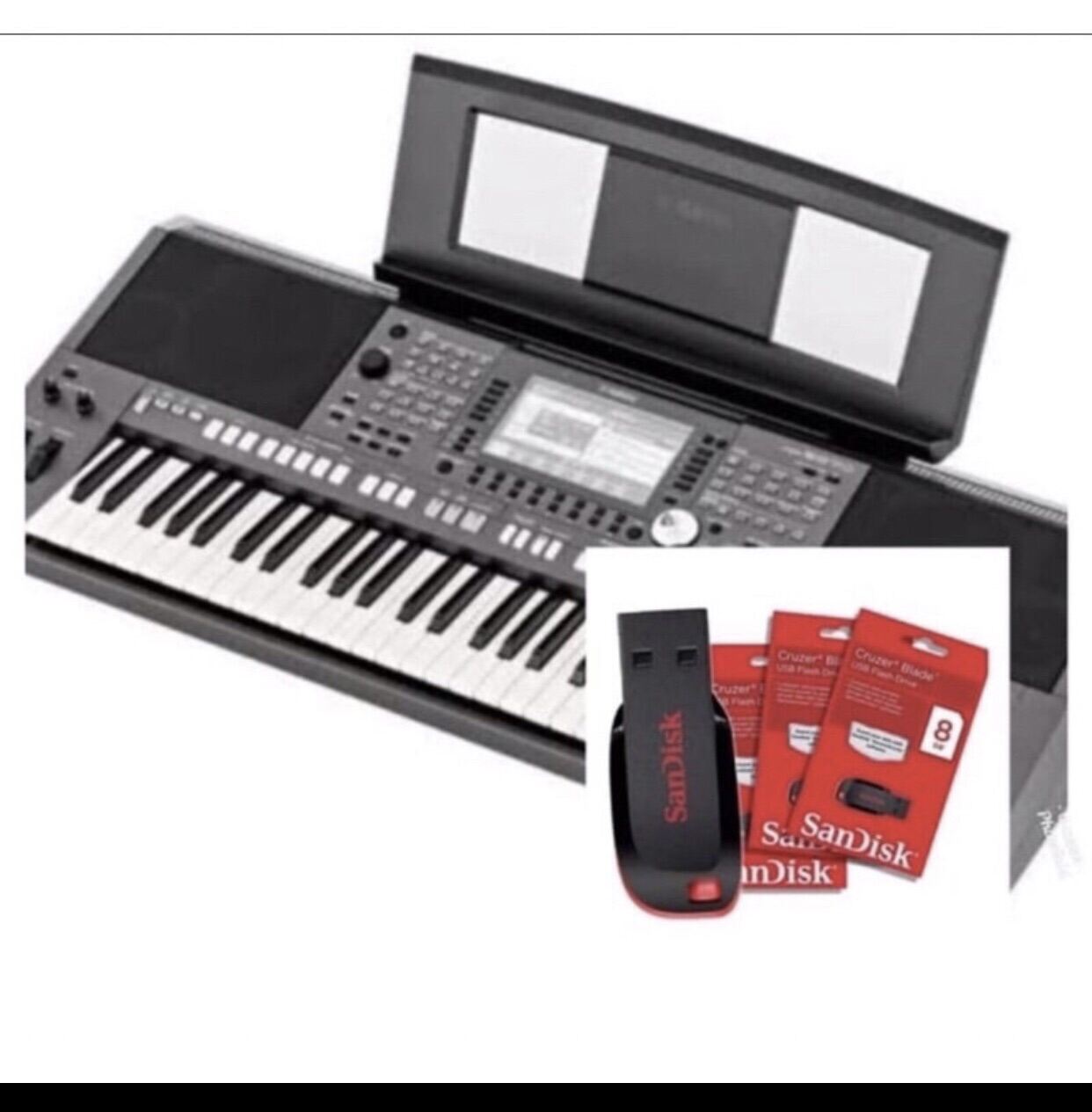 USB Song Style Keyboard Yamaha Psr Flashdisk 8gb Lazada Indonesia