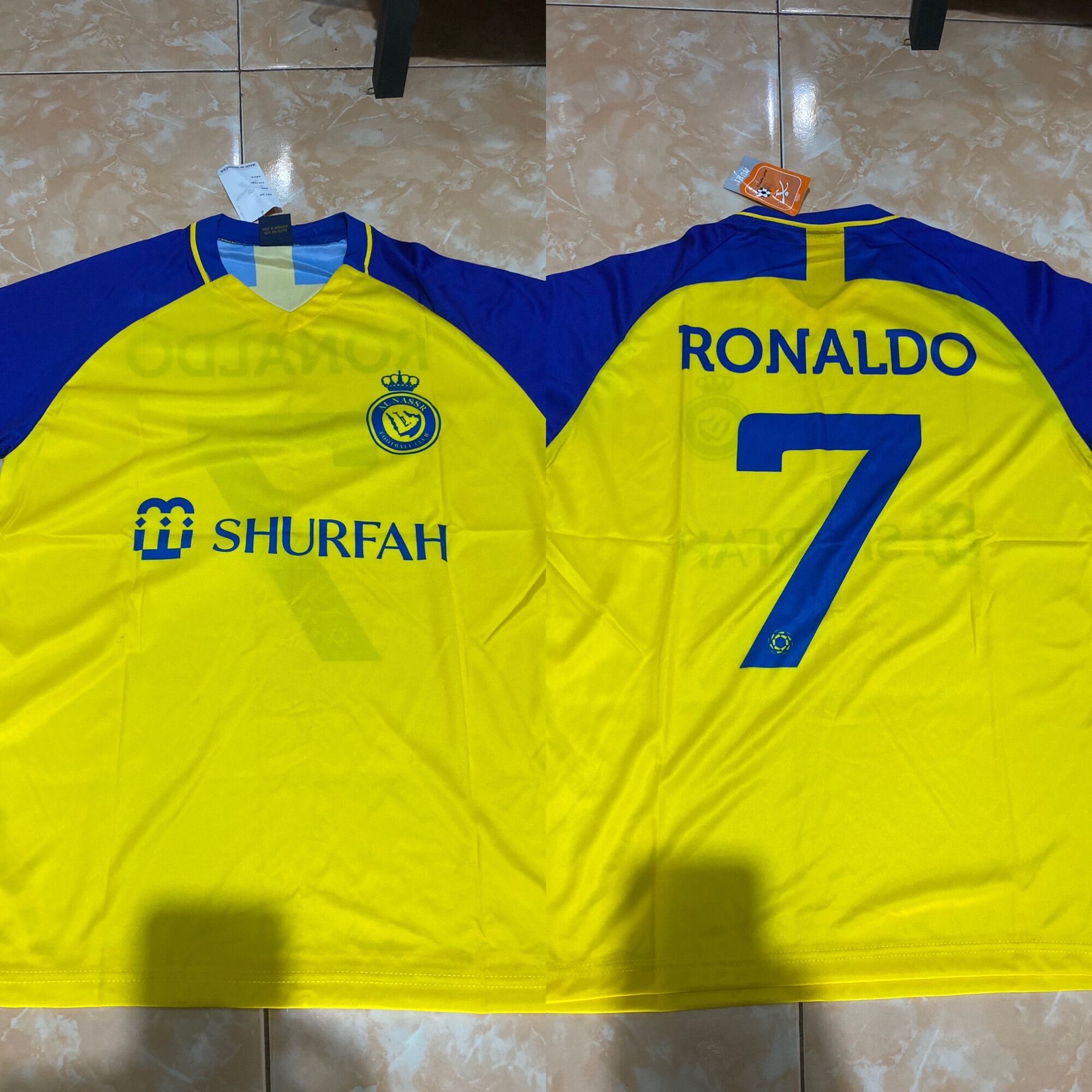 Jersey Al Nassr Shurfah Ronaldo Printing Lazada Indonesia