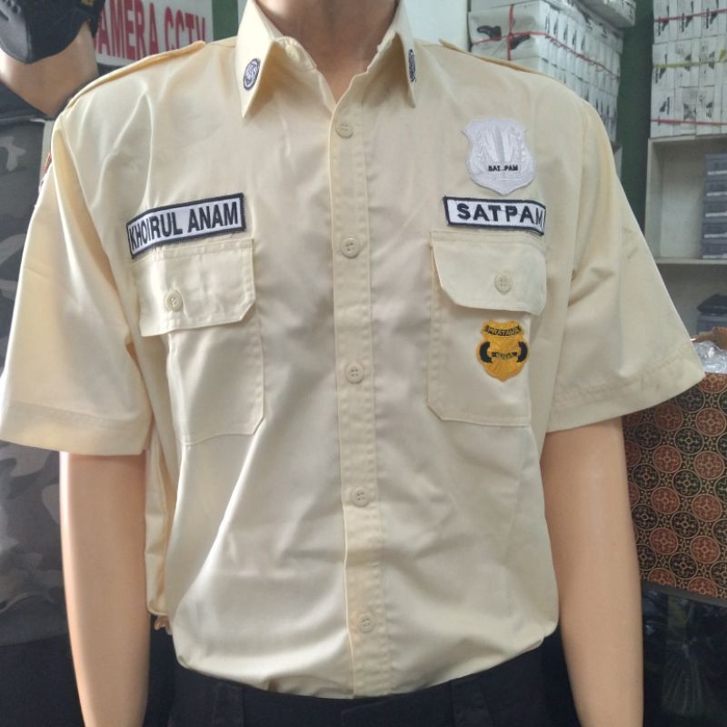 Baju Seragam Satpam Pdh Terbaru Warna Crem Lazada Indonesia