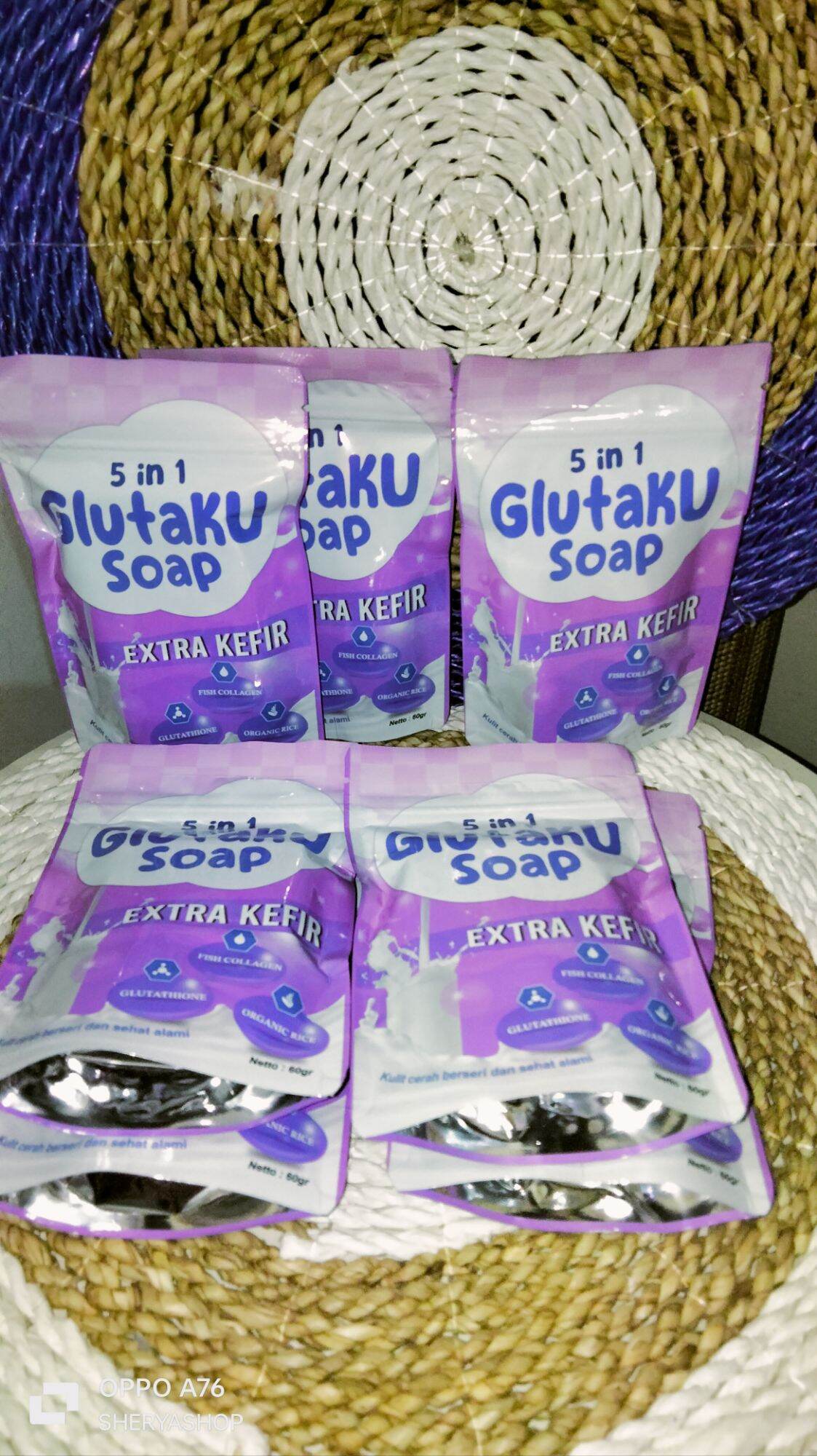 Pc Glutaku Soap By Saeglow Ori Sbun Batang Pemutih Wajah Badan