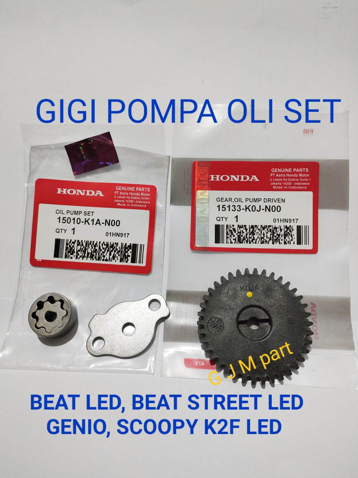 OIL PUMP SET GEAR GIR GIGI POMPA OLI SET HONDA BEAT LED BEAT STREET K1A