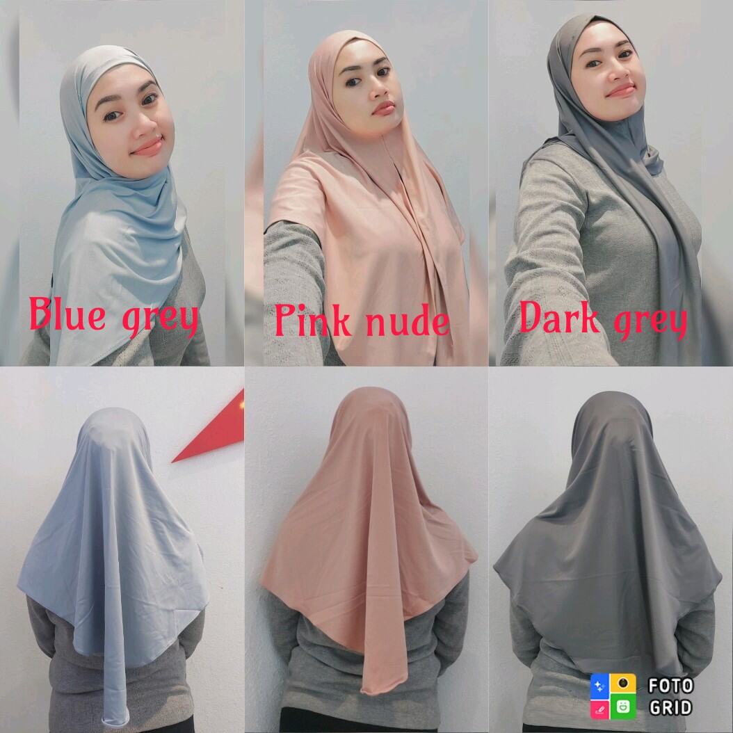 Hijab Segitiga Instan Oval Hijab Jersey Premium Lazada Indonesia