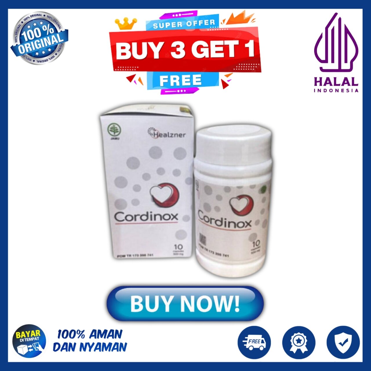 Cordinox Original Obat Herbal Hipertensi Dan Mampu Melancarkan Pembuluh