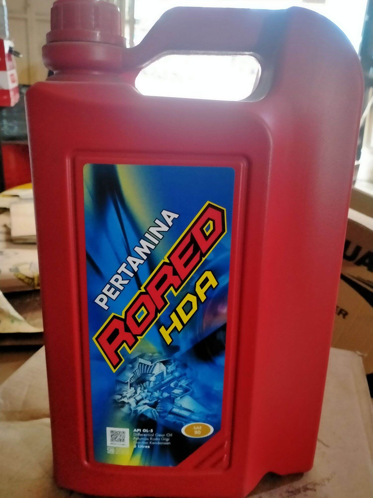 Oli Transmisi Gardan Pertamina Rored HDA SAE 90 API GL 5 5Liter