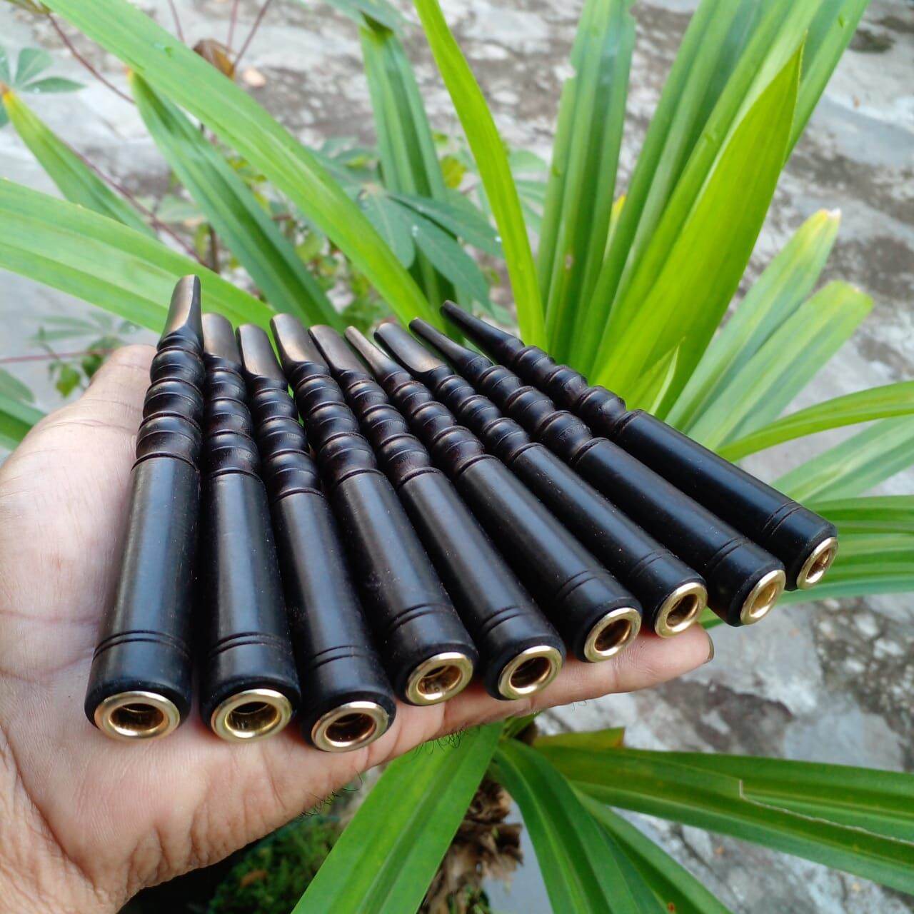 Pipa Rokok Kelor Hitam Variasi Ukiran Pipa Kayu Kelor Hitam Once