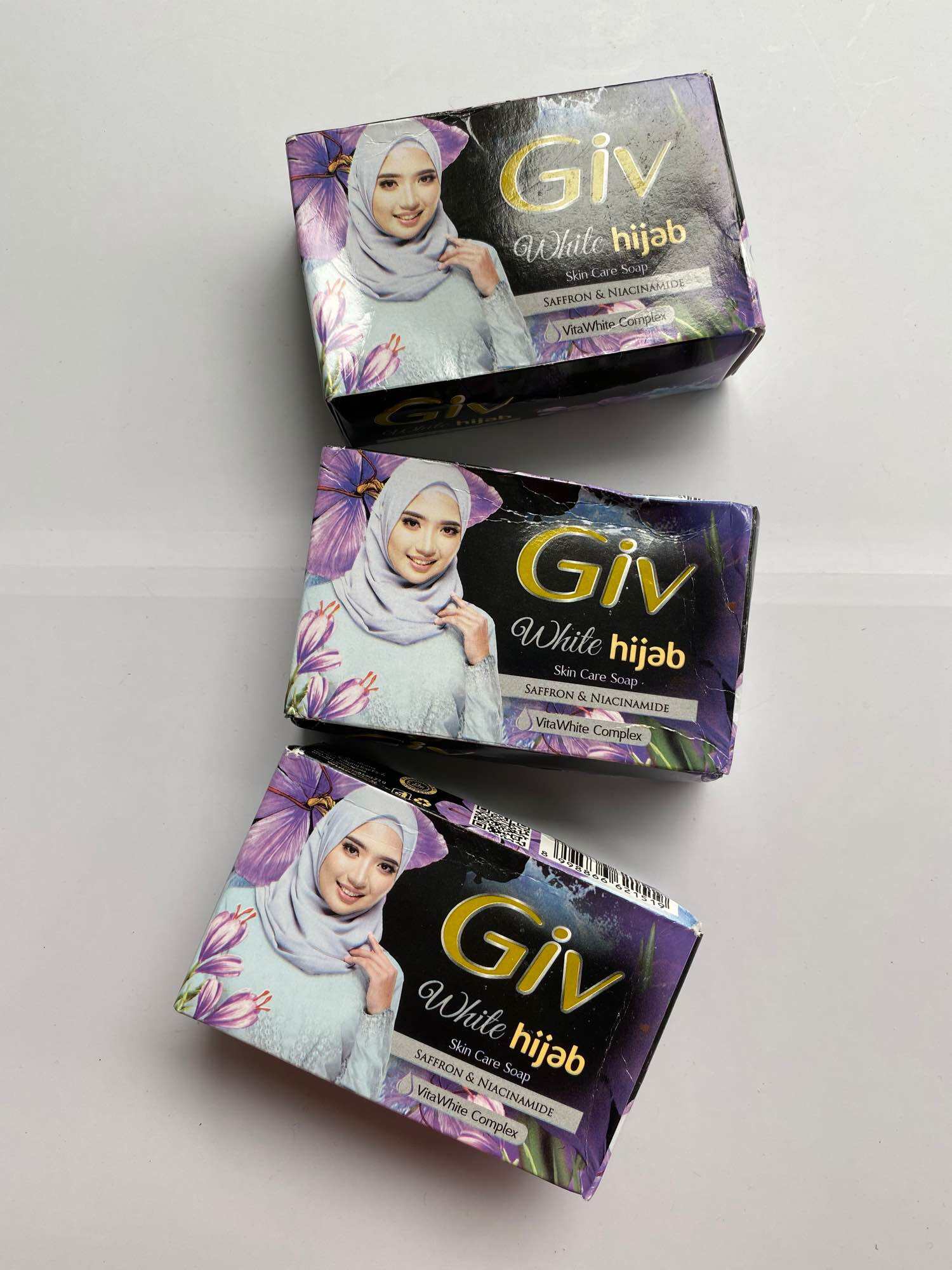 Giv White Hijab Sabun Mandi Batang Saffron Niacinamide 72 Gr Lazada