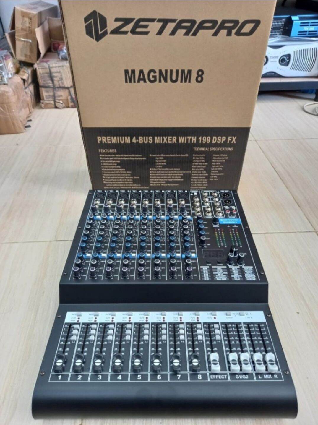 Mixer Audio New Zetapro Magnum Channel Pro Original Efek Reverb