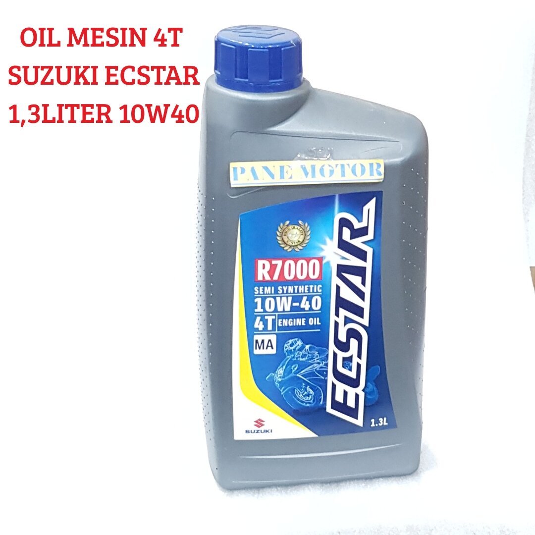 OIL MESIN 4T OLI SUZUKI ECSTAR R7000 10W 40 4T 1300MILI DIJAMIN ASLI