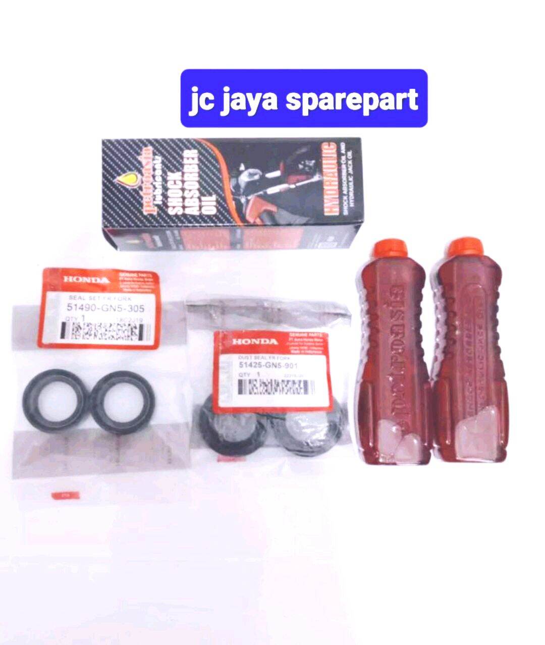 Paket Seal Shock Depan Seal Debu Dan Oli Shock Buat Motor Honda Beat