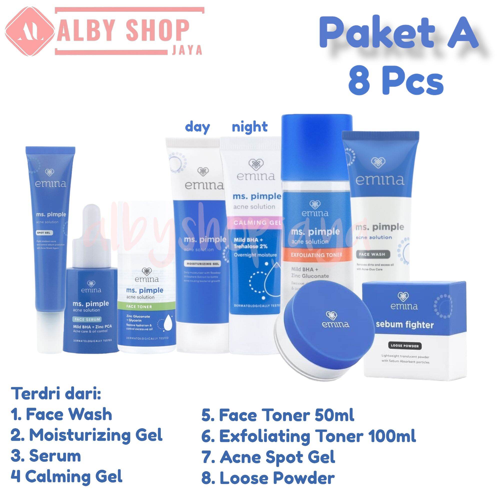 Paket EMINA Ms Pimple Acne Solution Emina Ms Pimple Series Paket