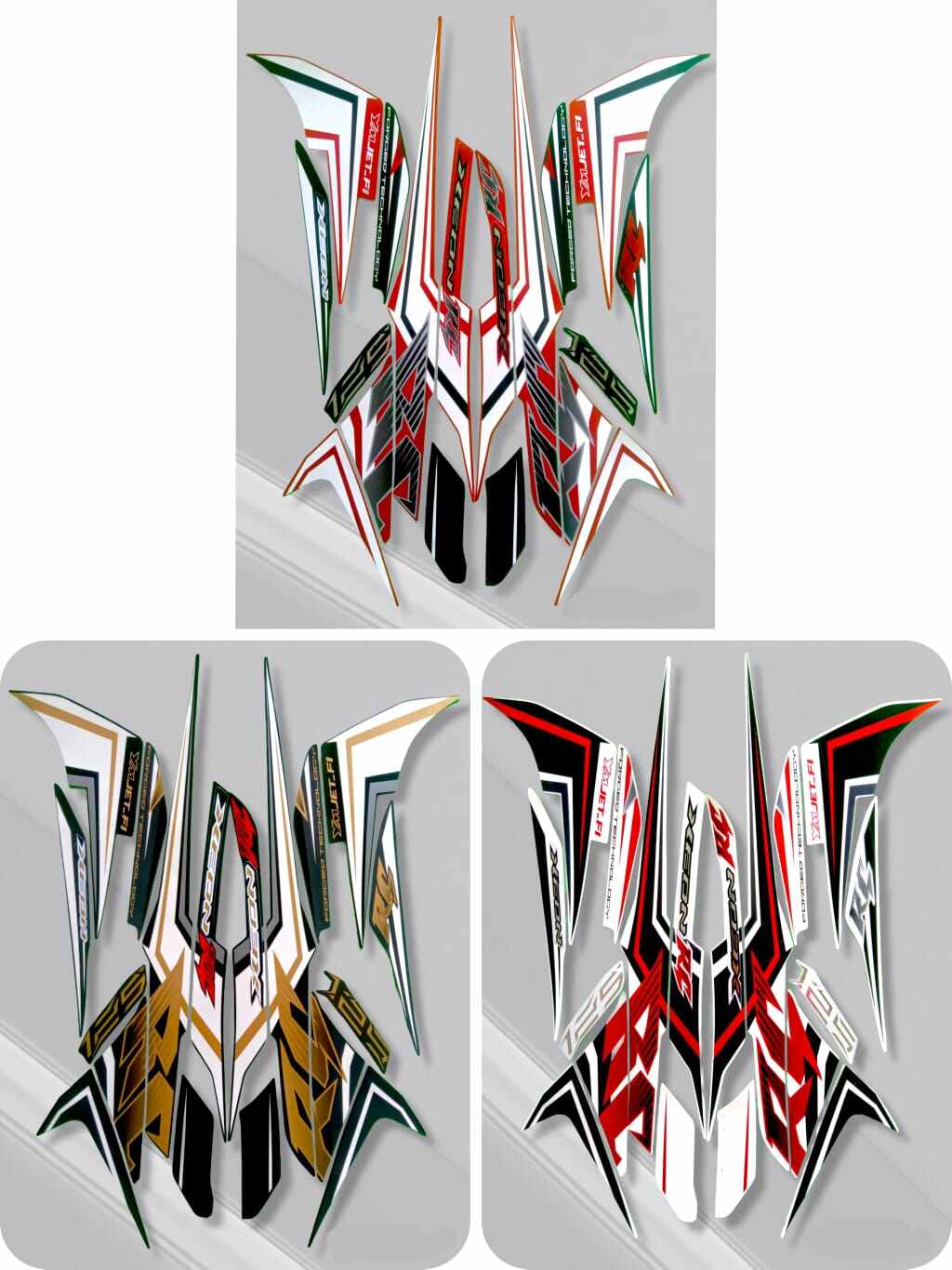 Striping Motor Set Xeon Rc Stiker Lis Les Xeon Full Body Motif