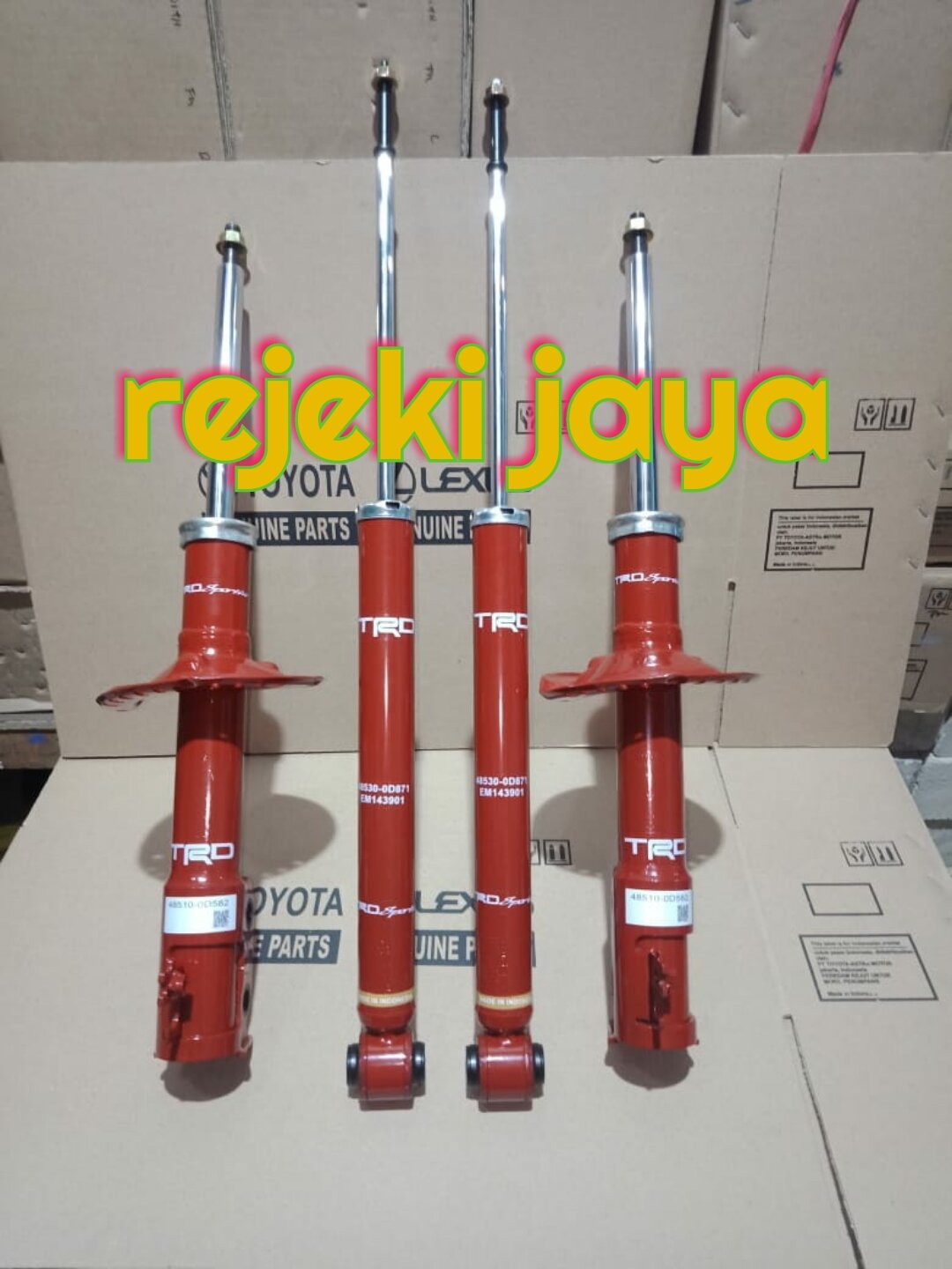 Shockbreaker New Yaris All New Vios Gen 3 TRD Depan Belakang Original