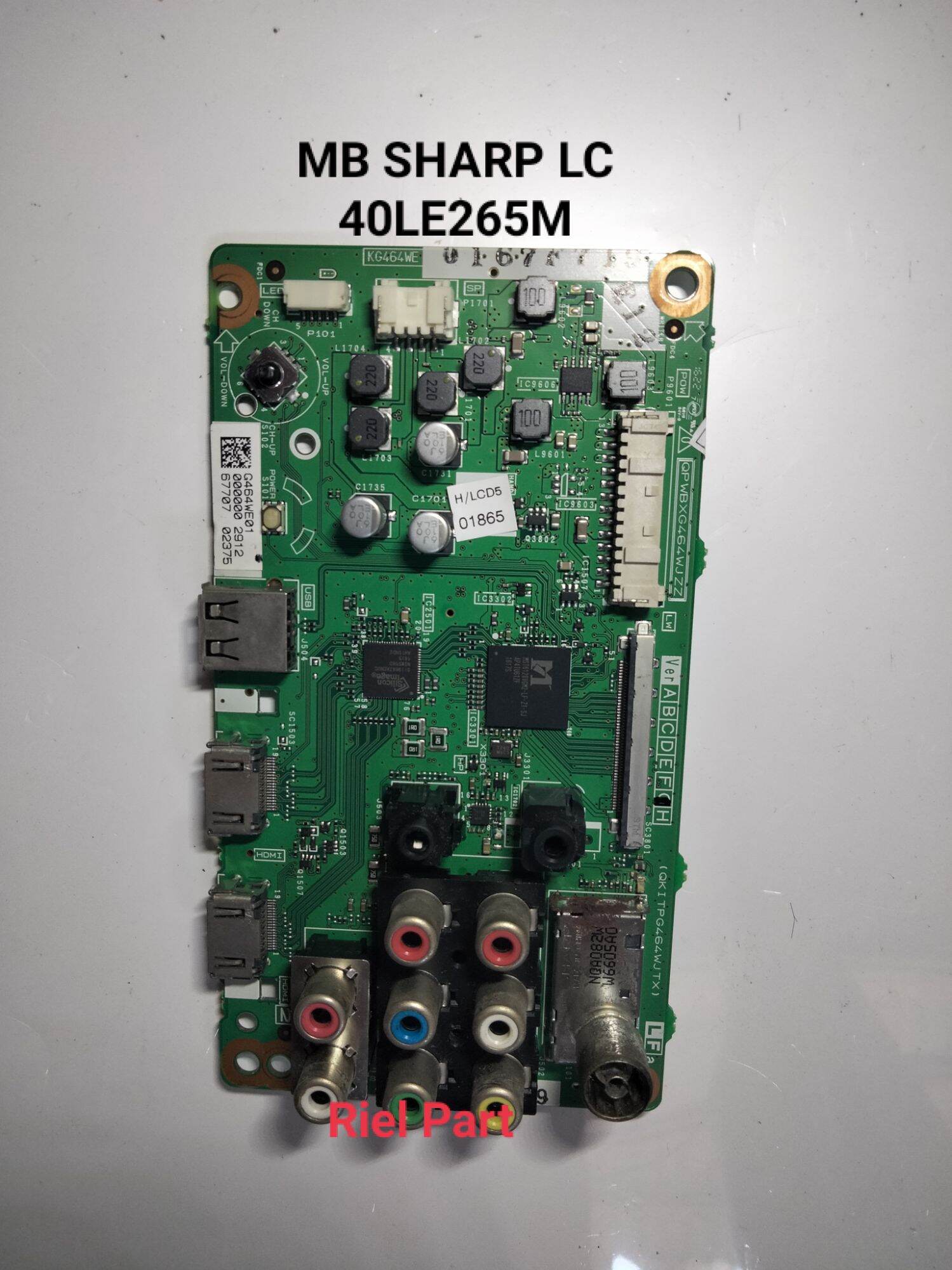 MB MAINBOARD MODULE MOTHERBOARD MESIN TV LED SHARP LC 40LE265M LC