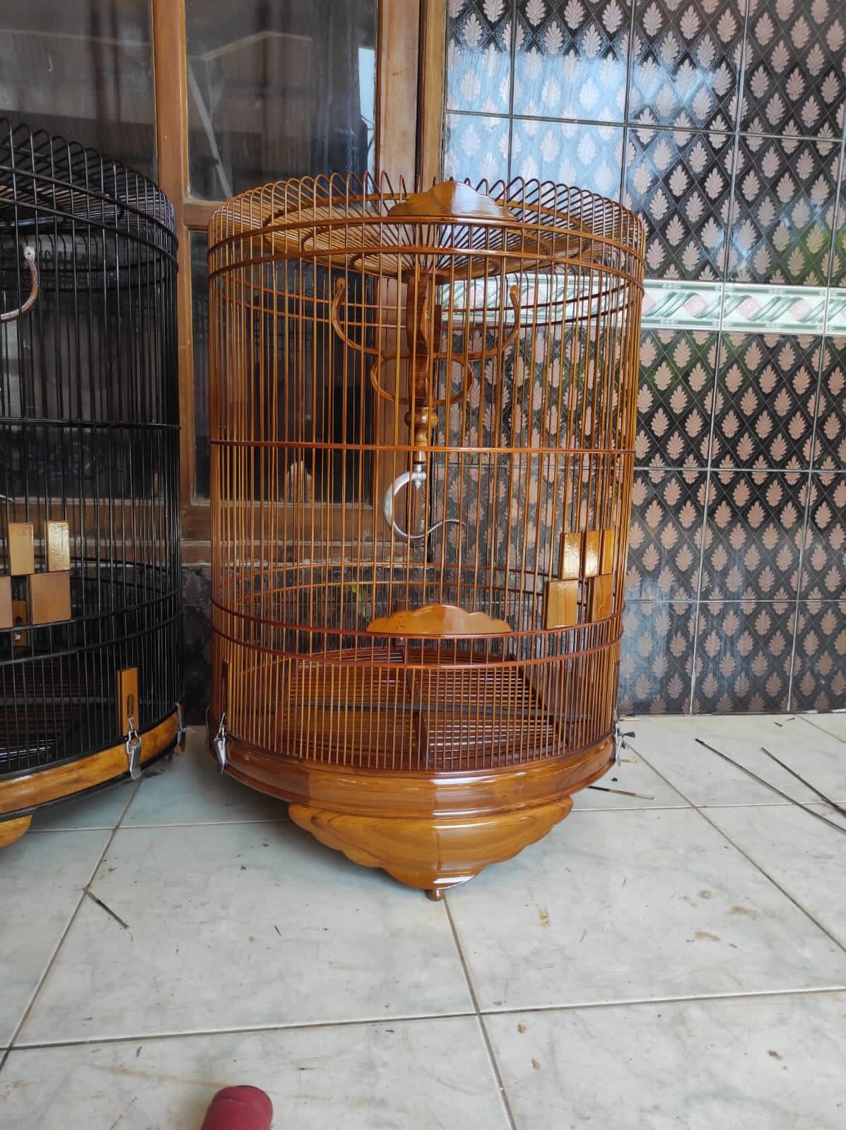 Sangkar Murai Custom Lanawooden Bahan Kayu Jati Sangkar Burung Kayu